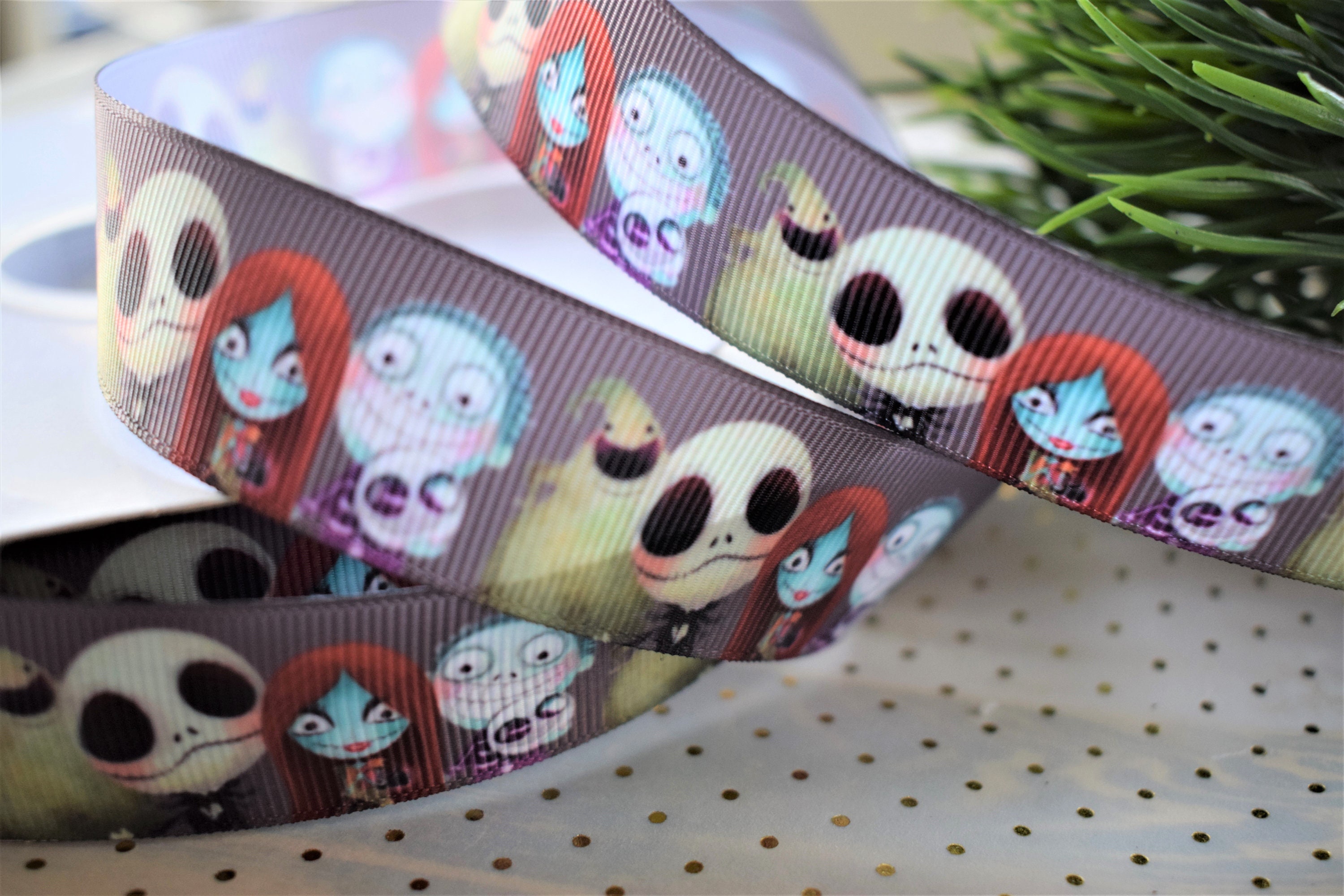 Sally And Jack Nightmare Before Christmas Ribbon Halloween | Etsy