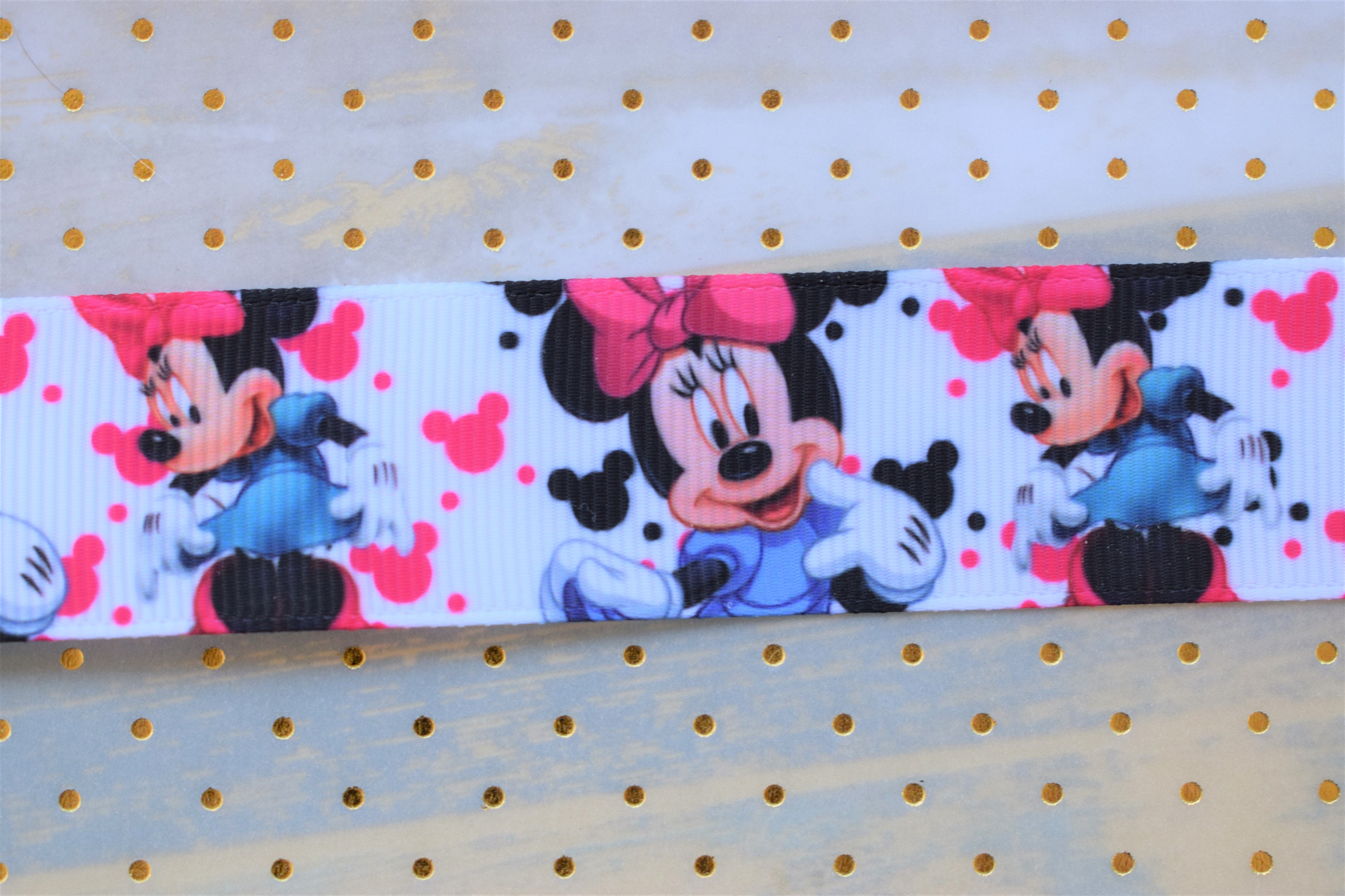 Minnie Rella Pink Ribbon Minnie Mouse Ribbon, Minnie Mouse Ribbon, Pink Black Girl Disney Ribbon ...