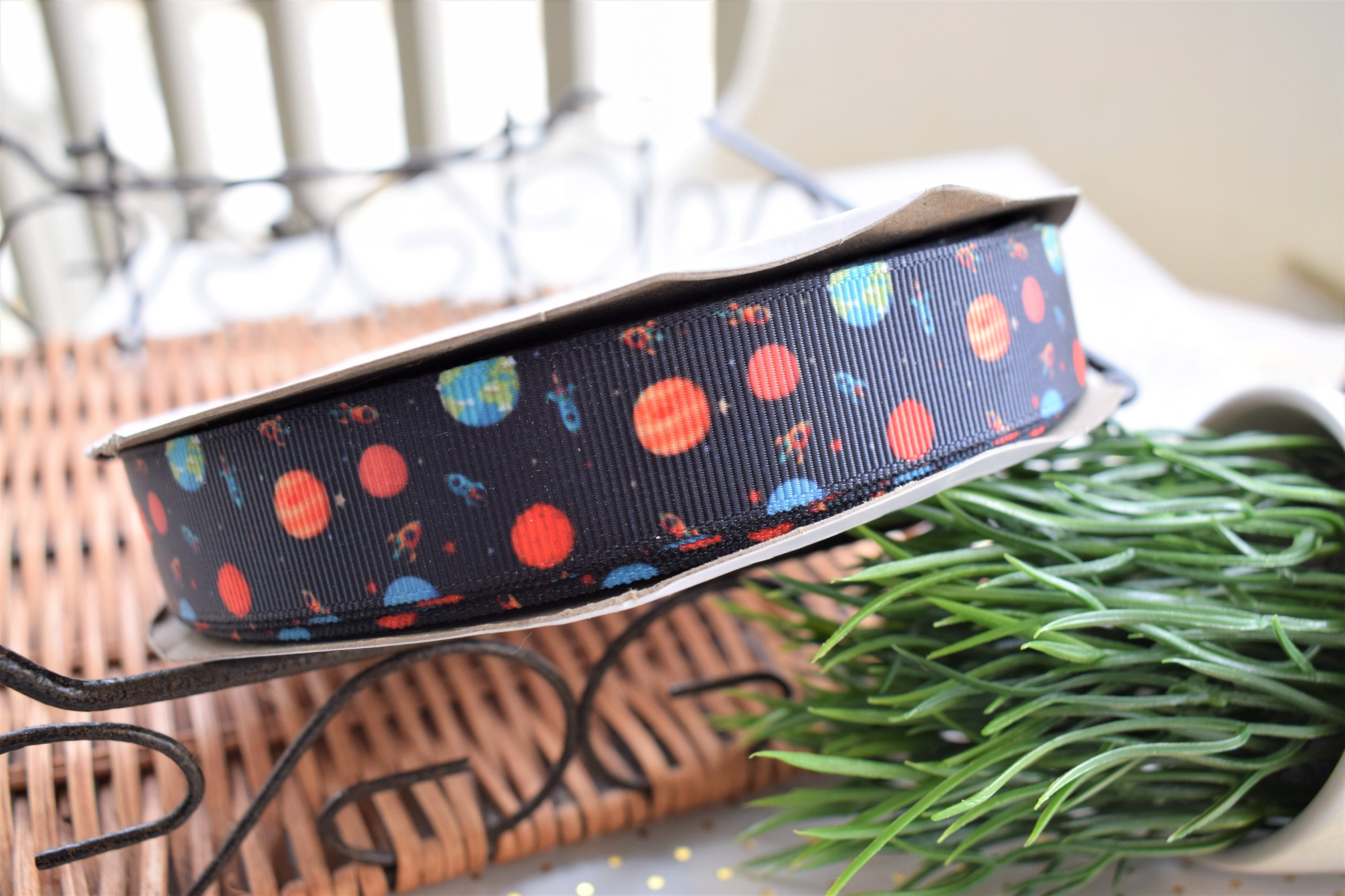 Solar System Ribbon, Planet Ribbon, Outer Space Ribbon, Martians Aliens ...