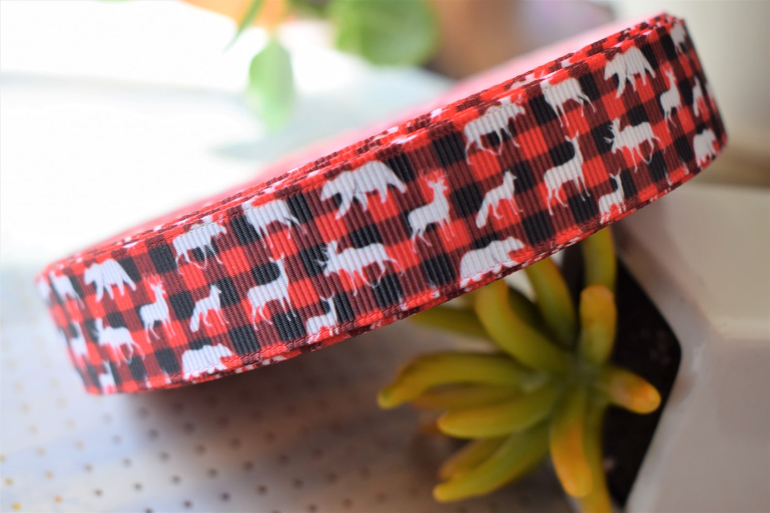 Buffalo Plaid Ribbon, Red Black Ribbon, Plaid Buffalo Grosgrain Ribbon ...