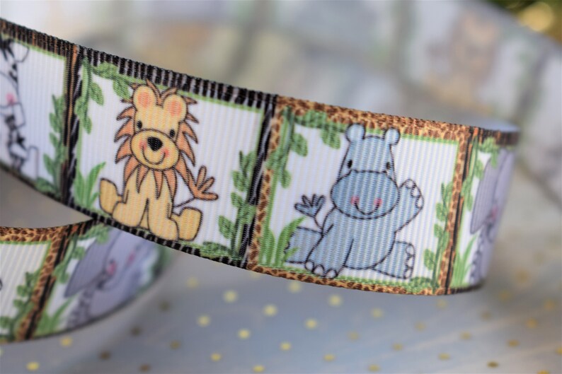 Jungle Safari Ribbon Boy Baby Safari Ribbon Safari Jungle Etsy