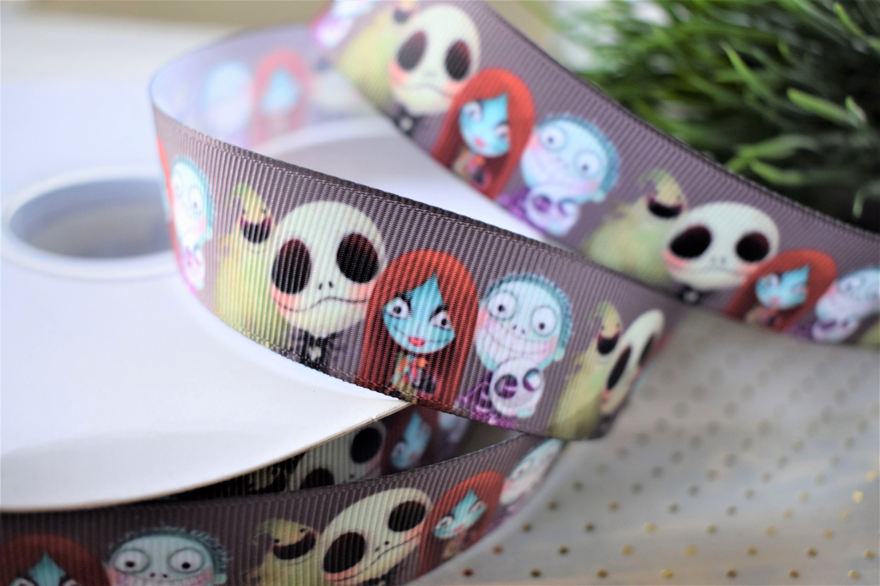 Sally And Jack Nightmare Before Christmas Ribbon Halloween  Etsy