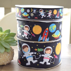 Ruban astronaute, ruban système solaire, ruban planète, ruban extra-atmosphérique, extraterrestres || 3 yards de ruban - 1" (25 mm), 2" (50 mm), 3" (75 mm)