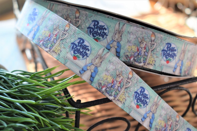 Peter Rabbit Grosgrain Ribbon, Peter Rabbit Party Baby Shower, B Peter Rabbit Grosgrain Ribbon, Peter Rabbit Party Baby Shower, B