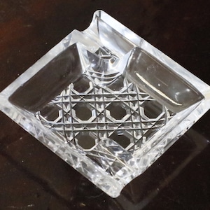 Vintage Cut Crystal Ashtray