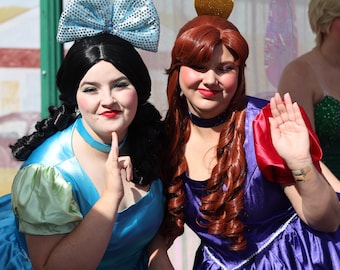 Perücke im Stil der Cinderella-Stiefschwester | Von Anastasia & Drizella inspirierte Perücke | Prinzessinnenkostüm für Partys, Theater und Cosplay