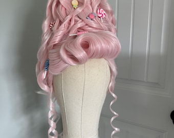 Shrek the Musical Sugar Plum Fairy Wig | Pink Broadway Inspired Fairy Costume Hair | Theatre | Cosplay