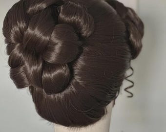 Mary Poppins Perücke | Edwardianisches Kindermädchen-Theaterkostüm | Bühnenproduktion, Cosplay & Halloween