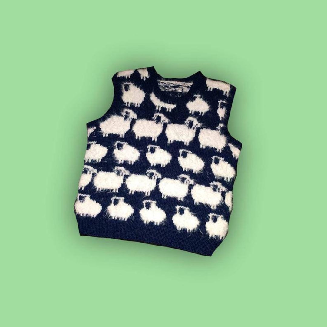 Sheep Sweater Vest - Etsy Sheep Sweater Vest - Etsy