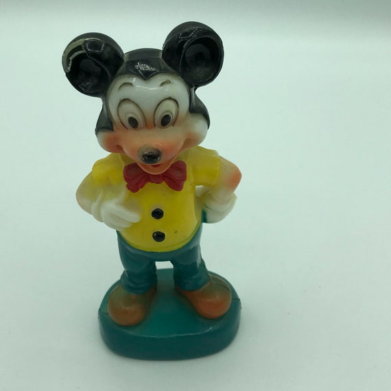 vintage mickey mouse plastic figurine