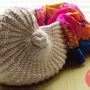 Nautilus Shell Crochet Basket Photo PDF Crochet Pattern, Detailed Photo Tutorial, Simple Crochet Pattern image 5