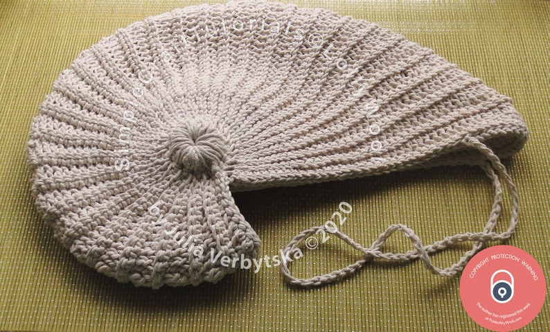 Nautilus Shell Crochet Basket Photo PDF Crochet Pattern, Detailed Photo Tutorial, Simple Crochet Pattern image 7