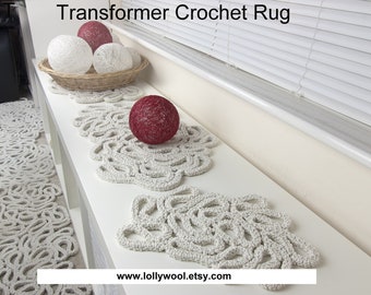 Transformer Crochet Rug Tutoriel PDF, décoration intérieure et accessoire