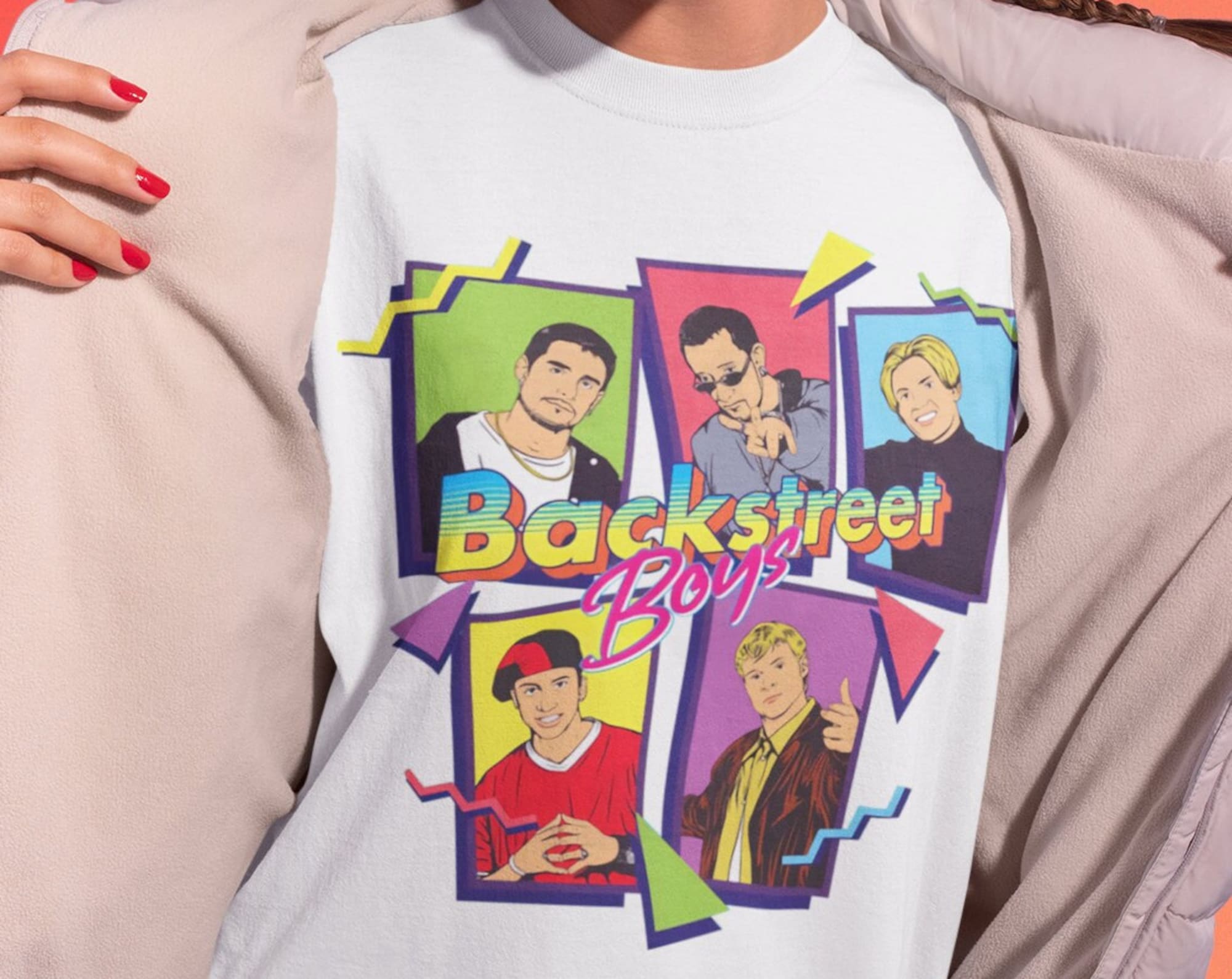 Discover Backstreet Boys Members Art Pop Music Bring Memory Back Street T-Shirt