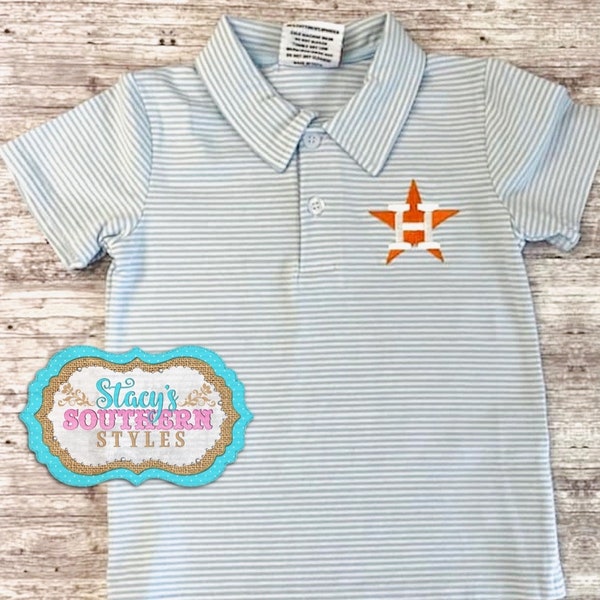 Houston Astros Polo, Baseball Fan Polo, Houston Astros Embroidered Polo, Texas Rangers Polo