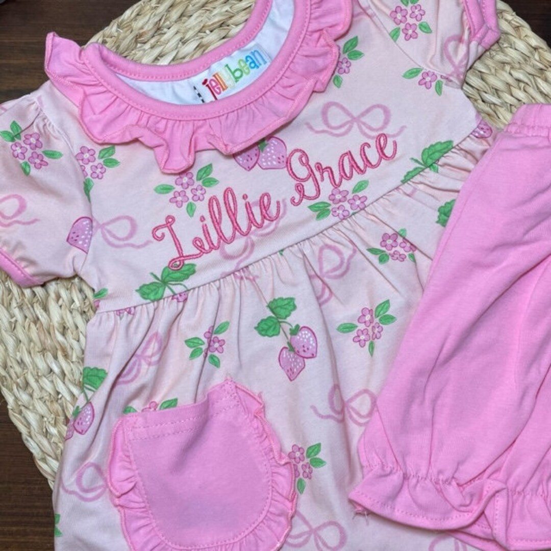 Bailey Boys Strawberry Delight Angel Dress with Bloomer