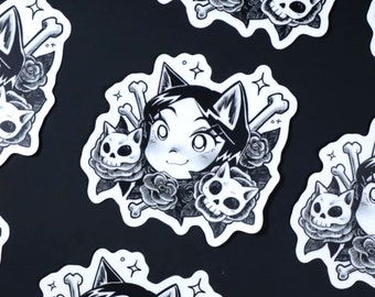 Mew Skullz Sticker