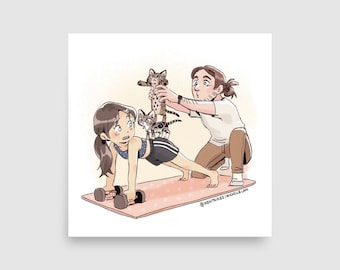 Cat Workout Print