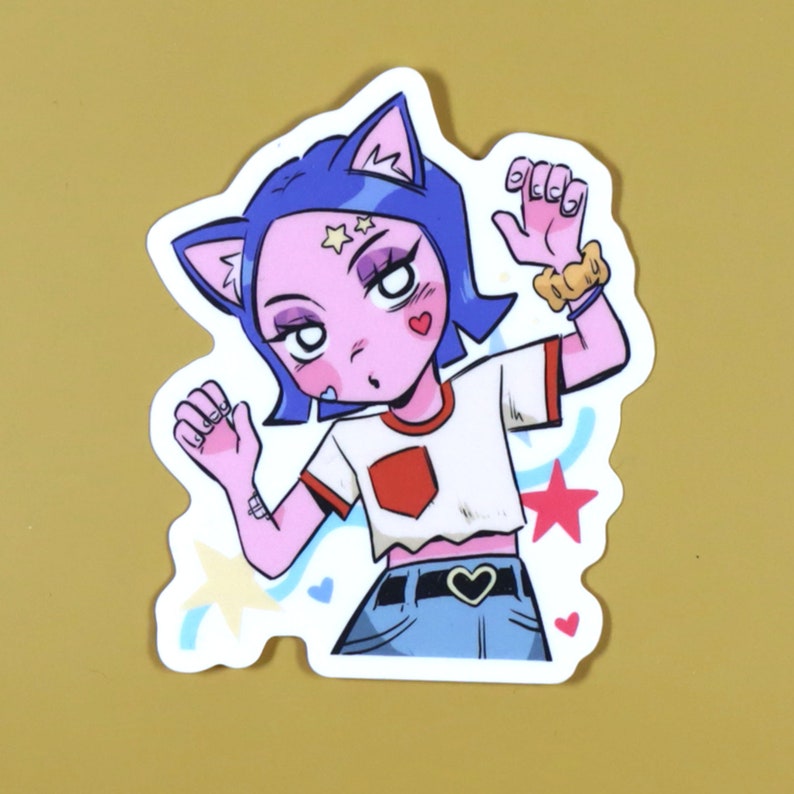 Mew Cat Cat Girl Sticker image 2