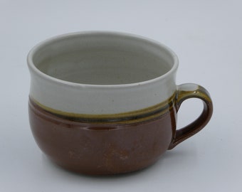 New Soup Mug: Brown + White