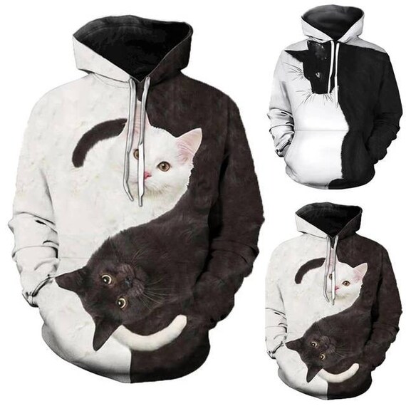 3d cat online hoodie