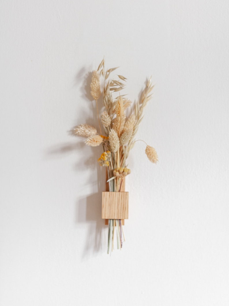 Hirondelle in chesnut. Stem vase for your dried flowers. Handmade in France image 4