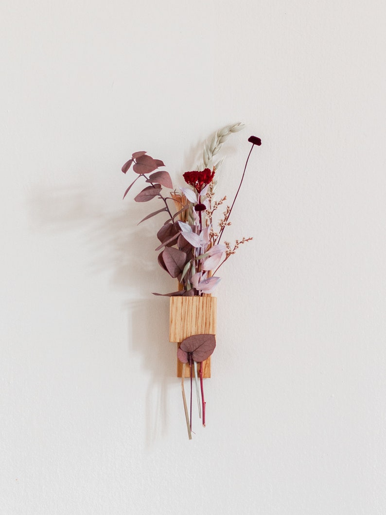 Hirondelle in chesnut. Stem vase for your dried flowers. Handmade in France image 3