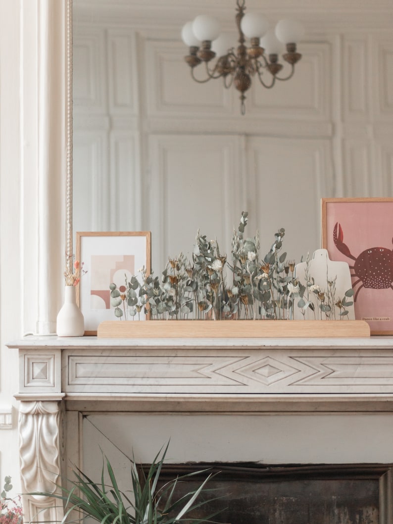 Gllu – Support en bois pour fleurs séchées. Gllu – Support en bois pour fleurs séchées.