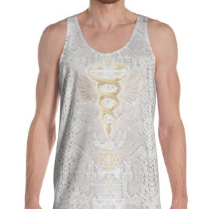 Men&#39;s Tank Top Kundalini Golden Serpent