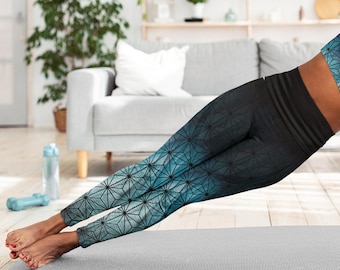 Labradorite Ombre Geometry Leggings