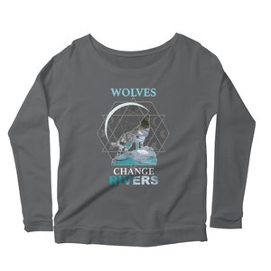 Women&#39;s Long Sleeve Wolves changes rivers