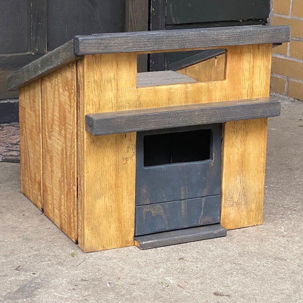 Outdoor Cat House Etsy