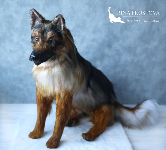 life size german shepherd stuffed animal