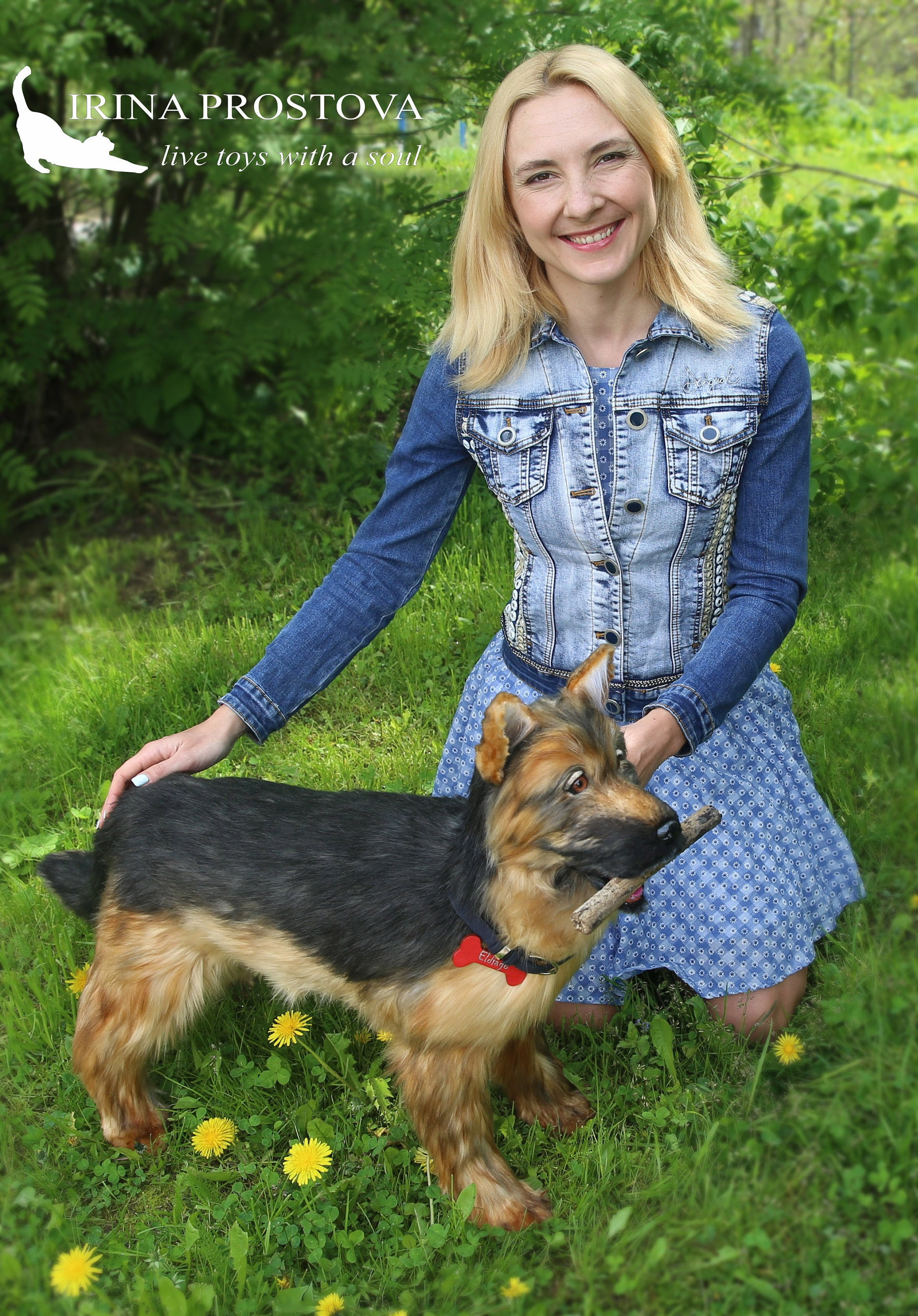 realistic german shepherd plush