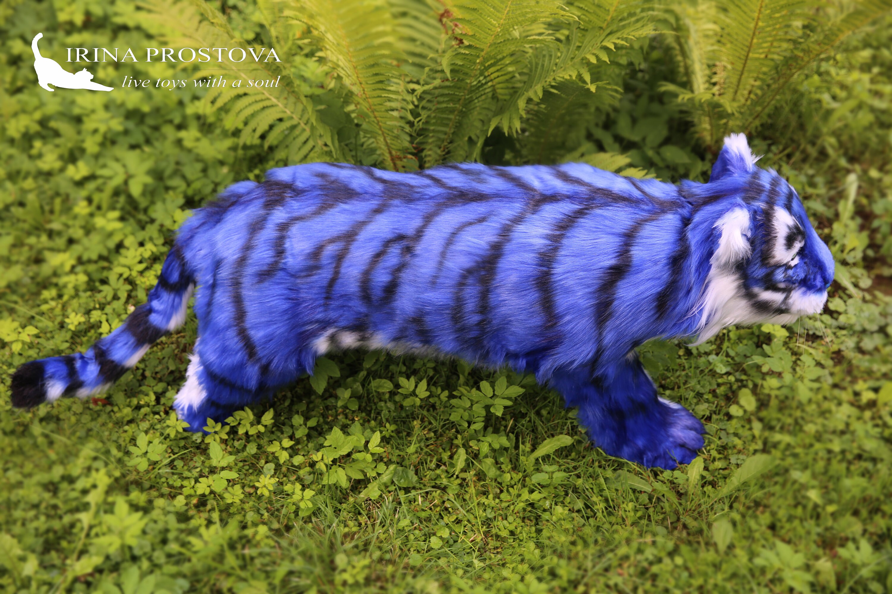 Tiger Ricky FOR EXAMPLE for Order Blue Tiger Plush Toy Etsy