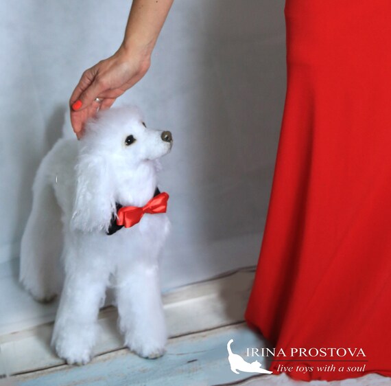 realistic stuffed poodle