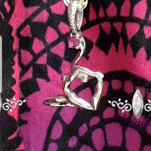 yoga pendant,JIVAMUKTI YOGA,sterling silver,for those who love yoga,a gift to the Aerial yoga, sports jewelry, gymnastics,circus art