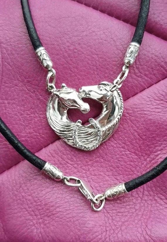 Collana Di Cavallo in Argento 925 Con Incisione Always in My
