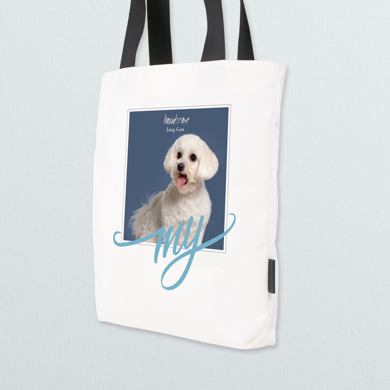 Pet Lover Special Gift Custom Pet Tote Personalized Pet Bag Pet Print Bag Gift for her. Pet Loss and Memorial Gift