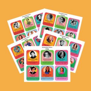 Grote zwarte vrouwen afdrukbaar, Bulletin Board afdrukbaar, vrouwen geschiedenis maand afdrukbaar, zwarte geschiedenis afdrukbaar