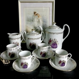 Limoges veritable  Porcelaine vintage romantic set
