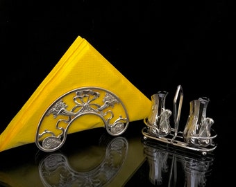 napkin ring built by the Italian company Inoxriv for the Italian company Buitoni 6 steel napkin ring coated with pure silver high thick