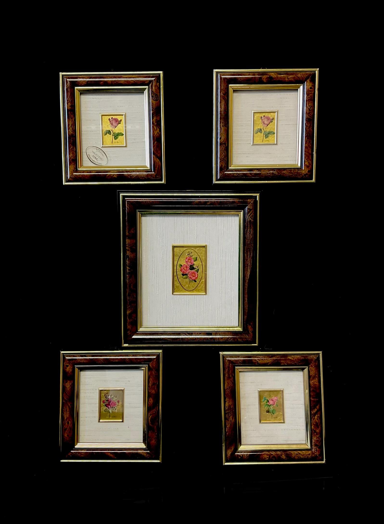 Artitalia Vintage Italian Set Artistic Chromolithography Floral