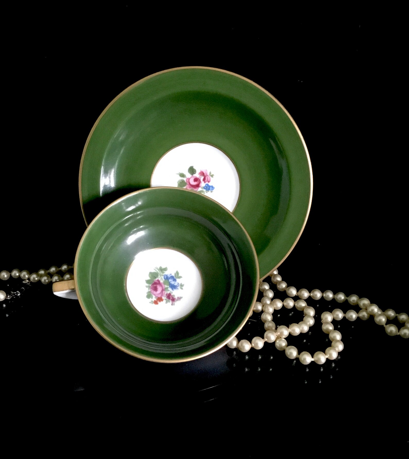 Limoges Porcelain Lanternier Alfred Antique Art Deco Floral Etsy