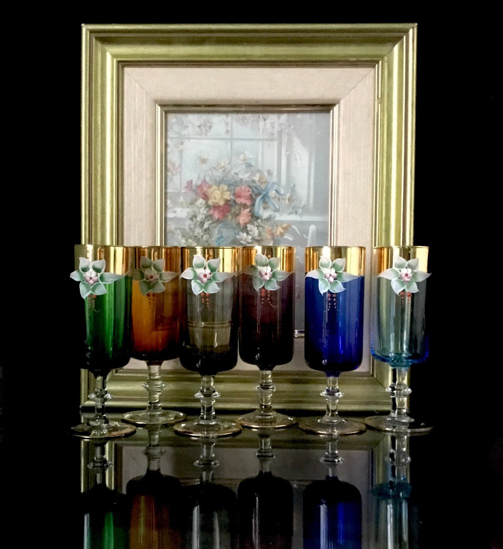 硝子ピストル置物CristalleriesedeChampagne 硝子ピストル置物CristalleriesedeChampagne Italian Crystal Vintage