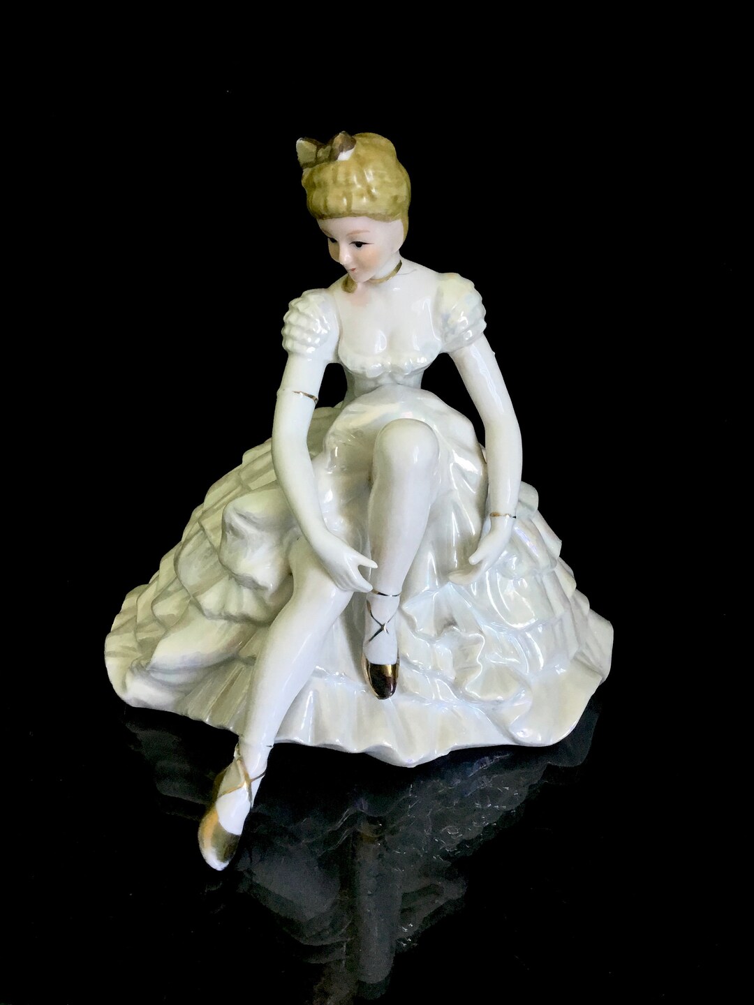 German Porcelain Antique Figurine Ballerina. Rare Etsy