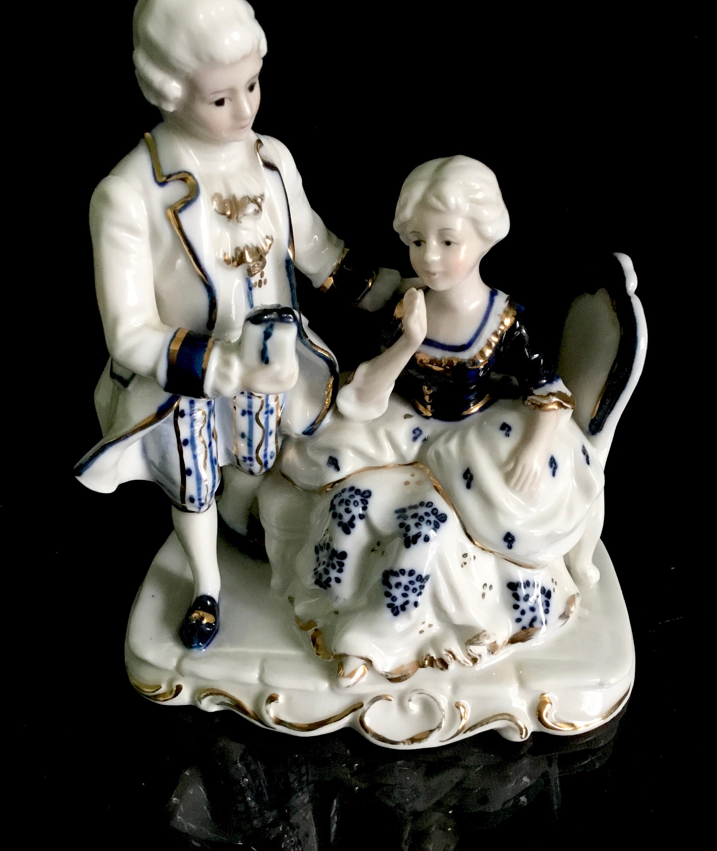 Japanese porcelain Kato Kogei porcelain vintage figurine