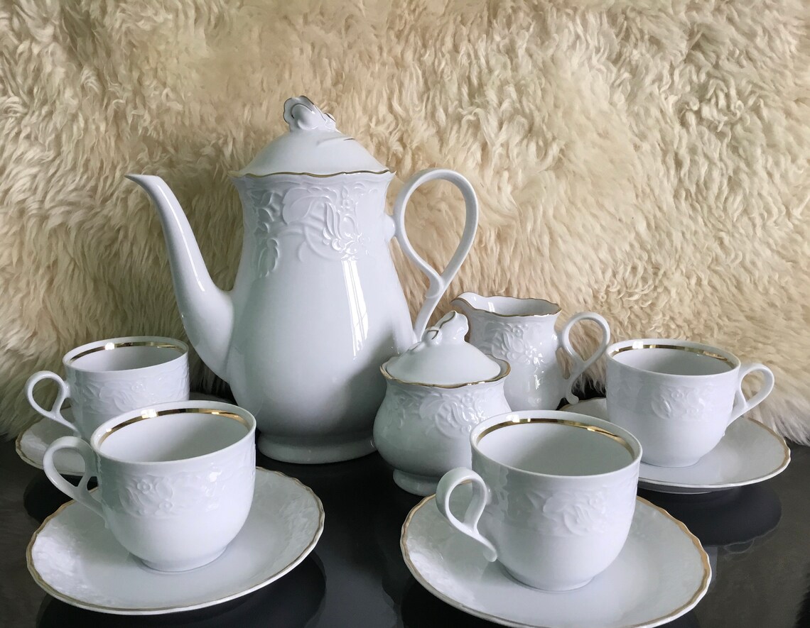 Mitterteich Bavaria Tea Set Princess Gold Gold Plated . Rare Etsy