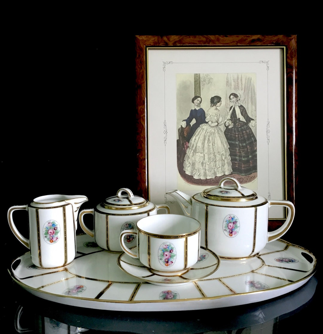Austrian Porcelain Royal Oepiag Antique Floral Tea Set . Rare - Etsy