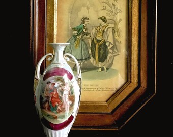 ドイツ古窯 女性 陶板絵画額 Hermann Sontag | 古美術ささき
